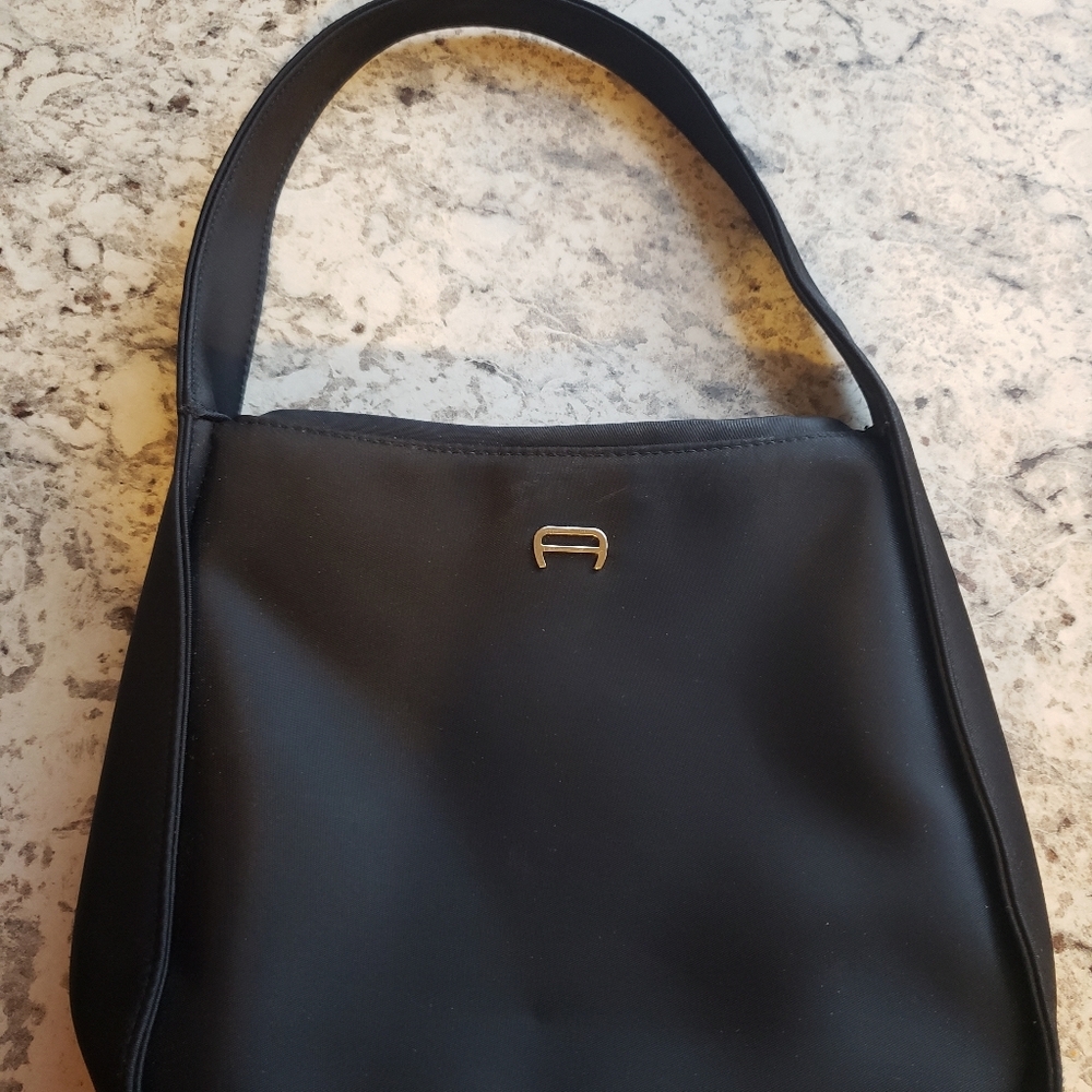 Etienne Aigner purse small black nylon - Picture 3 of 4